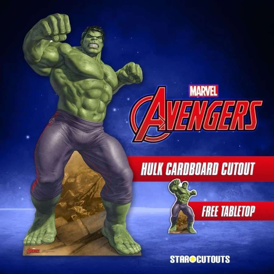 AVENGERS INCREDIBLE HULK LIFE SIZE CARDBOARD CUT OUT