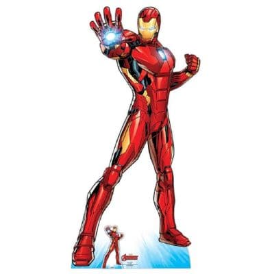 AVENGERS IRON MAN SUPERHERO COMIC STYLE LIFE SIZE CARDBOARD CUT OUT