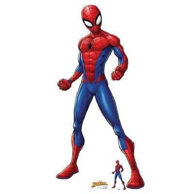 AVENGERS SPIDER-MAN SPIDERVERSE LIFE SIZE CARDBOARD CUT OUT