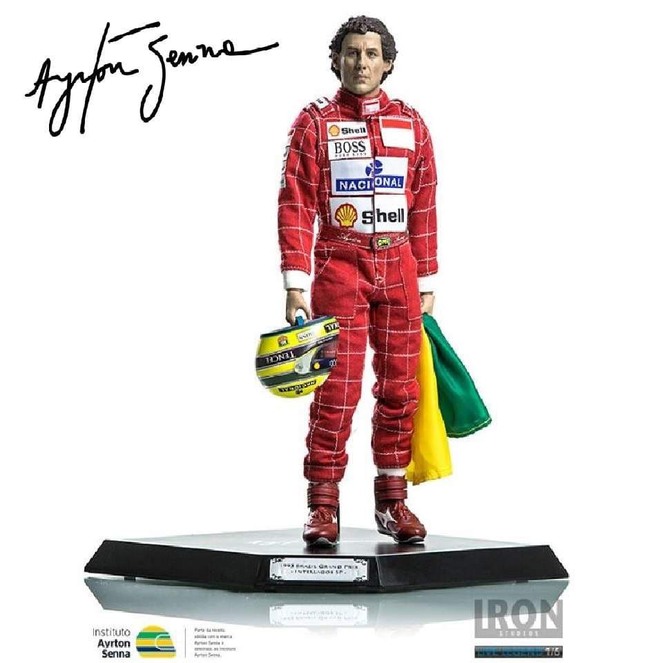 AYRTON SENNA 1993 GP SÃO PAULO 1 6 SCALE ACTION FIGURE FROM IRON STUDIOS