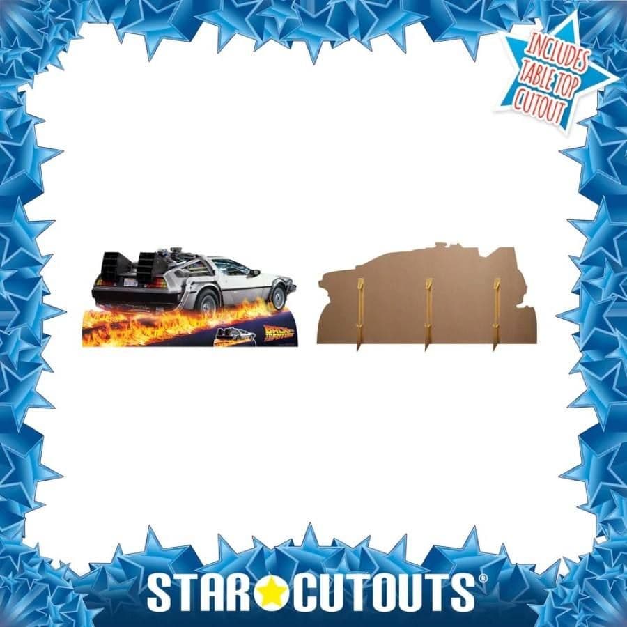 BACK TO THE FUTURE DELOREAN CAR LARGE CARDBOARD CUT OUT