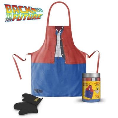 BACK TO THE FUTURE MARTY MCFLY APRON AND OVEN MITT SET FROM SD TOYS