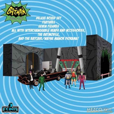 BATMAN 1966 5 POINTS DELUXE BOX SET FROM MEZCO TOYZ