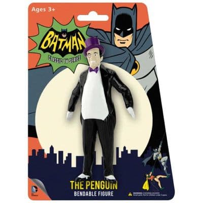 BATMAN 1966 CLASSIC  TV SERIES PENGUIN BENDABLE FIGURE FROM NJ CROCE