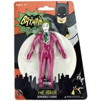 BATMAN 1966 CLASSIC  TV SERIES THE  JOKER BENDABLE FIGURE FROM NJ CROCE