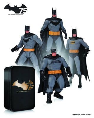 BATMAN 75TH ANNIVERSARY SET TWO - PACK OF FOUR ACTION FIGURES FROM DC COMICS