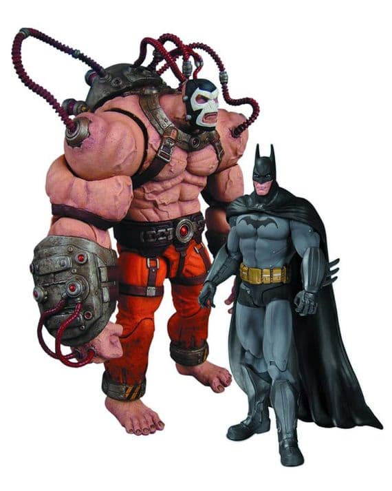 BATMAN ARKHAM CITY - BATMAN VS BANE ACTION FIGURES 2 PACK FROM DC COMICS