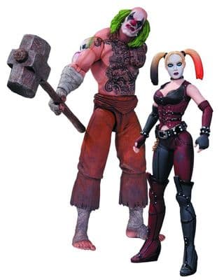 BATMAN ARKHAM CITY - MR HAMMER AND HARLEY QUINN ACTION FIGURES 2 PACK FROM DC COMICS