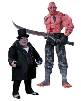BATMAN ARKHAM CITY SICKLE AND PENGUIN ACTION FIGURE 2 PACK FROM DC COMICS
