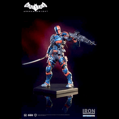 BATMAN ARKHAM KNIGHT DEATHSTROKE DELUXE 1:10 ART SCALE STATUE FROM IRON STUDIOS