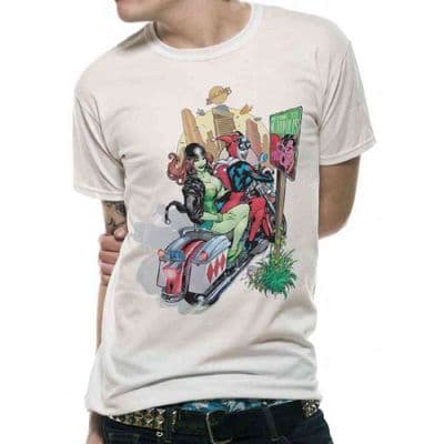 BATMAN - BAD GIRLS - UNISEX T-SHIRT - WHITE