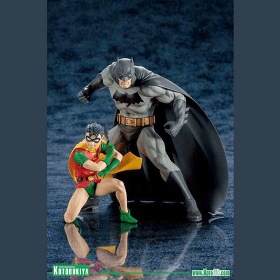 BATMAN & ROBIN TWO-PACK DC COMICS ARTFX+ STATUES FROM KOTOBUKIYA