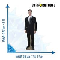BENEDICT CUMBERBATCH IN BLACK SUIT LIFE SIZE CARDBOARD CUT OUT