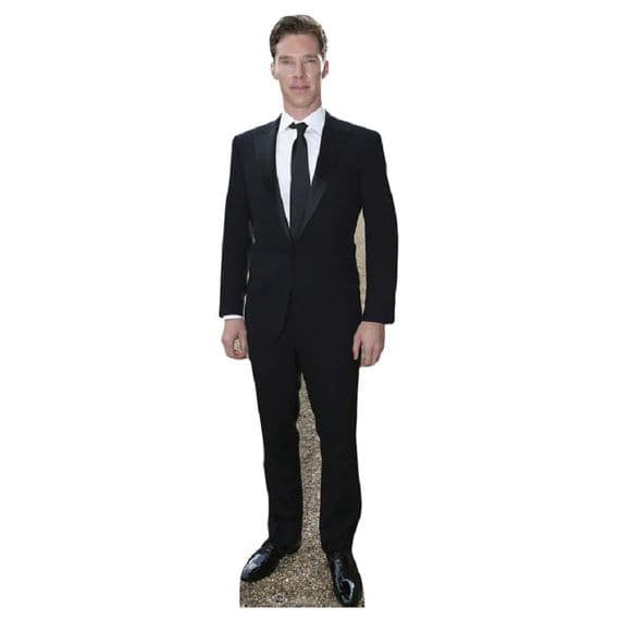 BENEDICT CUMBERBATCH IN BLACK SUIT LIFE SIZE CARDBOARD CUT OUT