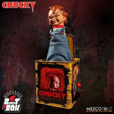 BURST-A-BOX BRIDE OF CHUCKY SCARRED CHUCKY FROM MEZCO TOYZ