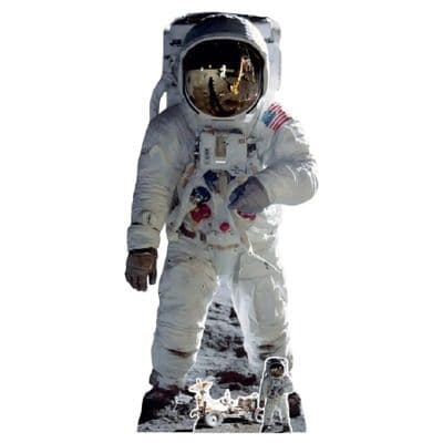 BUZZ ALDRIN ASTRONAUT MOON SHOT LIFE SIZE CARDBOARD CUT OUT