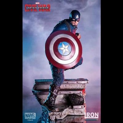 CAPTAIN AMERICA CIVIL WAR 1:4 SCALE CAPTAIN AMERICA AND ANT-MAN LEGACY  STATUE FROM IRON STUDIOS
