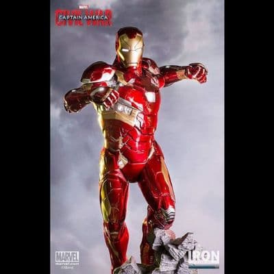 CAPTAIN AMERICA CIVIL WAR 1:4 SCALE IRON MAN MARK XLVI LEGACY REPLICA STATUE FROM IRON STUDIOS