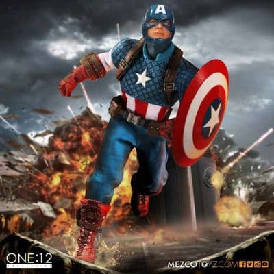 CAPTAIN AMERICA ONE:12 COLLECTIVE ACTION FIGURE FROM MEZCO TOYZ