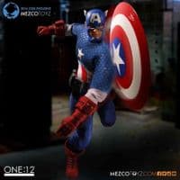 CAPTAIN AMERICA ONE:12 COLLECTIVE DELUXE CLASSIC SDCC EXCLUSIVE ACTION FIGURE FROM MEZCO TOYZ
