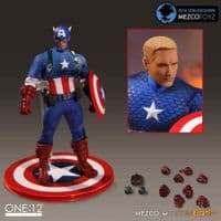 CAPTAIN AMERICA ONE:12 COLLECTIVE DELUXE CLASSIC SDCC EXCLUSIVE ACTION FIGURE FROM MEZCO TOYZ