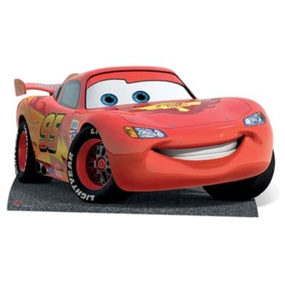 CARS LIGHTNING MCQUEEN DISNEY PIXAR MINI CARDBOARD CUT OUT