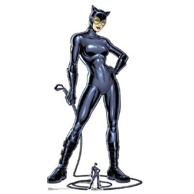 CATWOMAN WITH WHIP GRAPHIC STYLE LIFE SIZE CARDBOARD CUT OUT