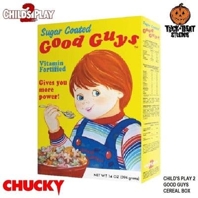 CHILD'S PLAY 2 PROP REPLICA 1:1 GOOD GUYS CEREAL BOX FROM TRICK OR TREAT STUDIOS