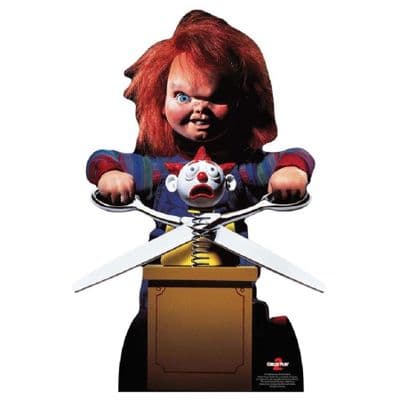 CHILDS PLAY 2 CHUCKY WITH SCISSORS LIFE SIZE CARDBOARD CUT OUT