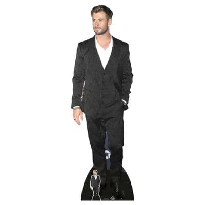 CHRIS HEMSWORTH IN WHITE SHIRT LIFE SIZE CARDBOARD CUT OUT