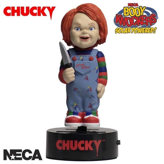 CHUCKY SOLAR POWERED BODY KNOCKER FROM NECA