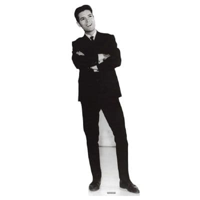 CLIFF RICHARD BLACK AND WHITE LIFE SIZE CARDBOARD CUT OUT