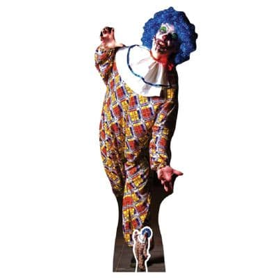 CLOWN SCARY MALE LIFE SIZE CARDBOARD CUT OUT
