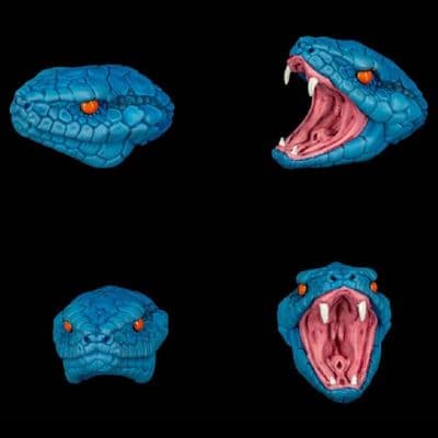 COSMIC LEGIONS COSMIC CHARACTER SERPENT SOLIDERS HEADS ACCESSORY PACK FROM FOUR HORSEMEN STUDIOS