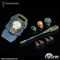 COSMIC LEGIONS OXKREWE BOOK TWO HARROW ZONE JOBARA KEE ACTION FIGURE FROM FOUR HORSEMEN STUDIOS