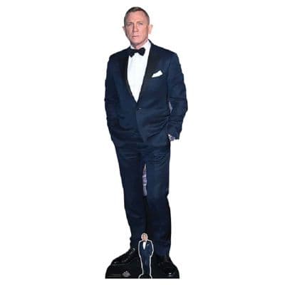 DANIEL CRAIG IN BLACK SUIT LIFE SIZE CARDBOARD CUT OUT