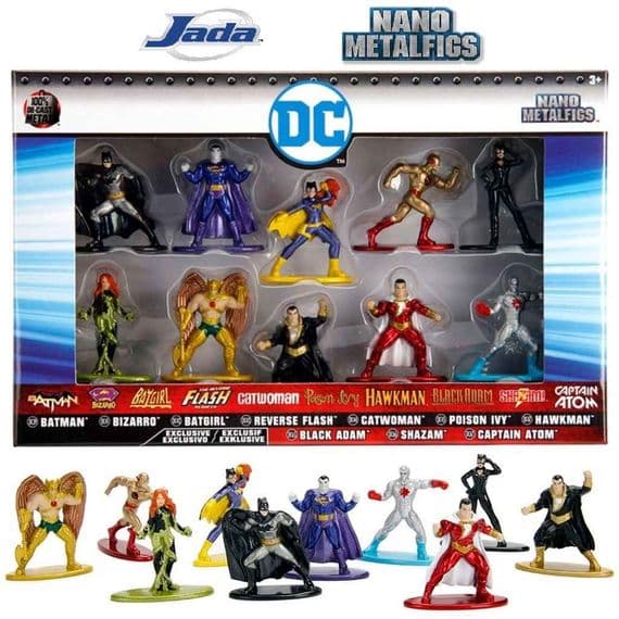 DC COMICS NANO METALFIGS 10 PACK SERIES 3 FROM JADA TOYS
