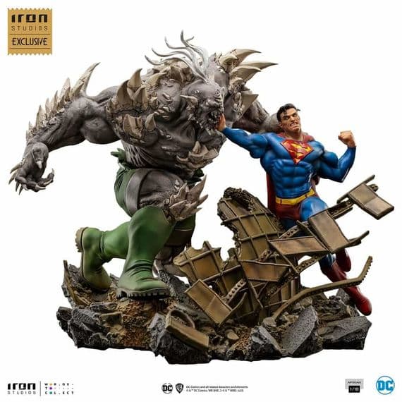 DC COMICS SUPERMAN VS DOOMSDAY BDS ART SCALE 1:10 STATUE EU EXCLUSIVE FROM IRON STUDIOS