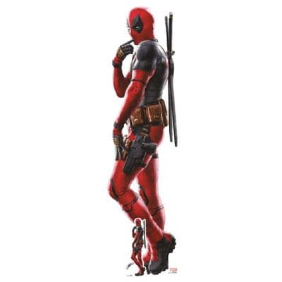 DEADPOOL RYAN REYNOLDS LIFE SIZE CARDBOARD CUT OUT