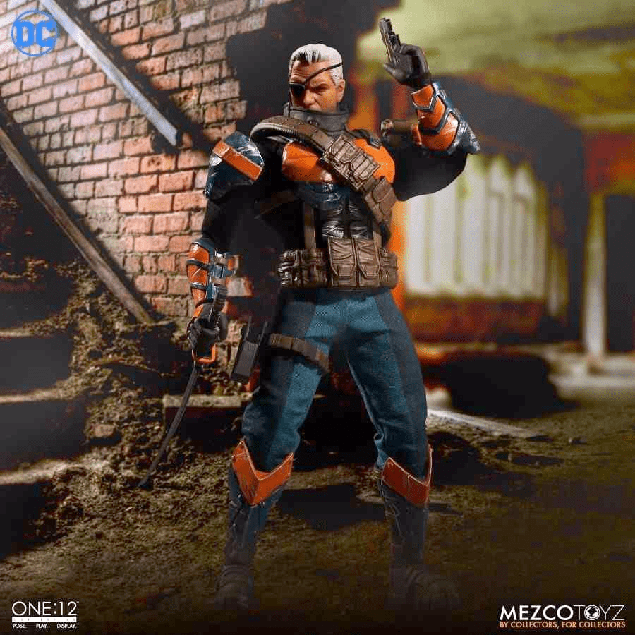 開封品　mezco one12 デスストローク ワン12コレクティブ/ DCコミックス： デスストローク 1/12 アクション