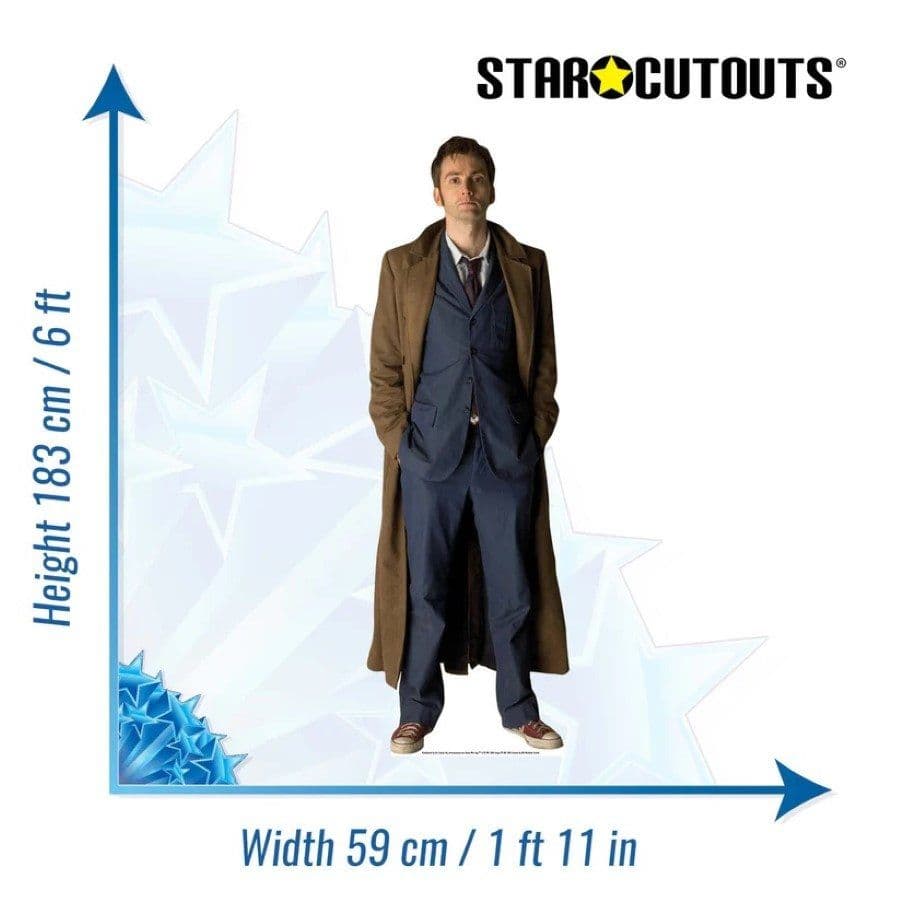 DOCTOR WHO 10TH DOCTOR DAVID TENNANT LIFE SIZE CARDBOARD CUT OUT