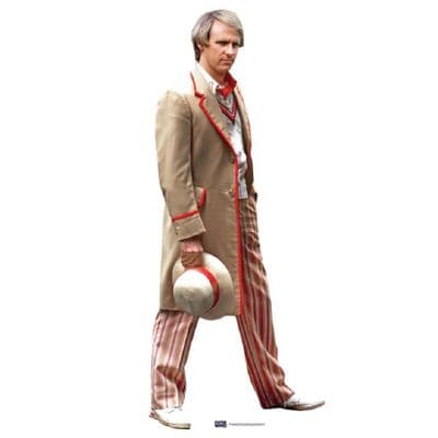 DOCTOR WHO 5TH DOCTOR PETER DAVISON LIFE SIZE CARDBOARD CUT OUT