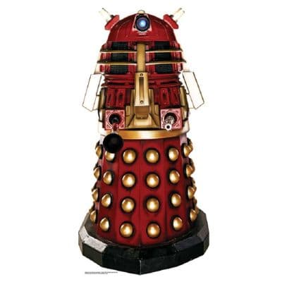 DOCTOR WHO DALEK SUPREME RED LIFE SIZE CARDBOARD CUT OUT