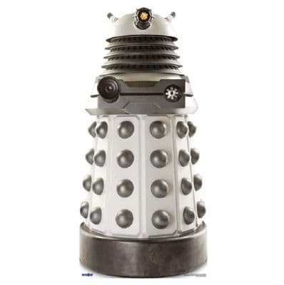 DOCTOR WHO DALEK SUPREME WHITE LIFE SIZE CARDBOARD CUT OUT