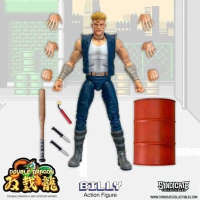 DOUBLE DRAGON BILLY LEE 7 INCH DELUXE ACTION FIGURE FROM SYDICATE COLLECTIBLES
