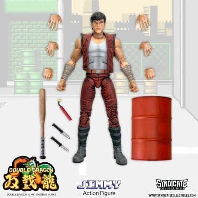 DOUBLE DRAGON JIMMY LEE 7 INCH DELUXE ACTION FIGURE FROM SYDICATE COLLECTIBLES