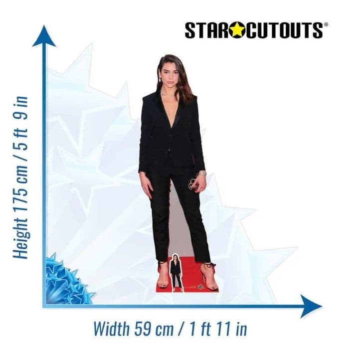 DUA LIPA LIFE SIZE CARDBOARD CUT OUT