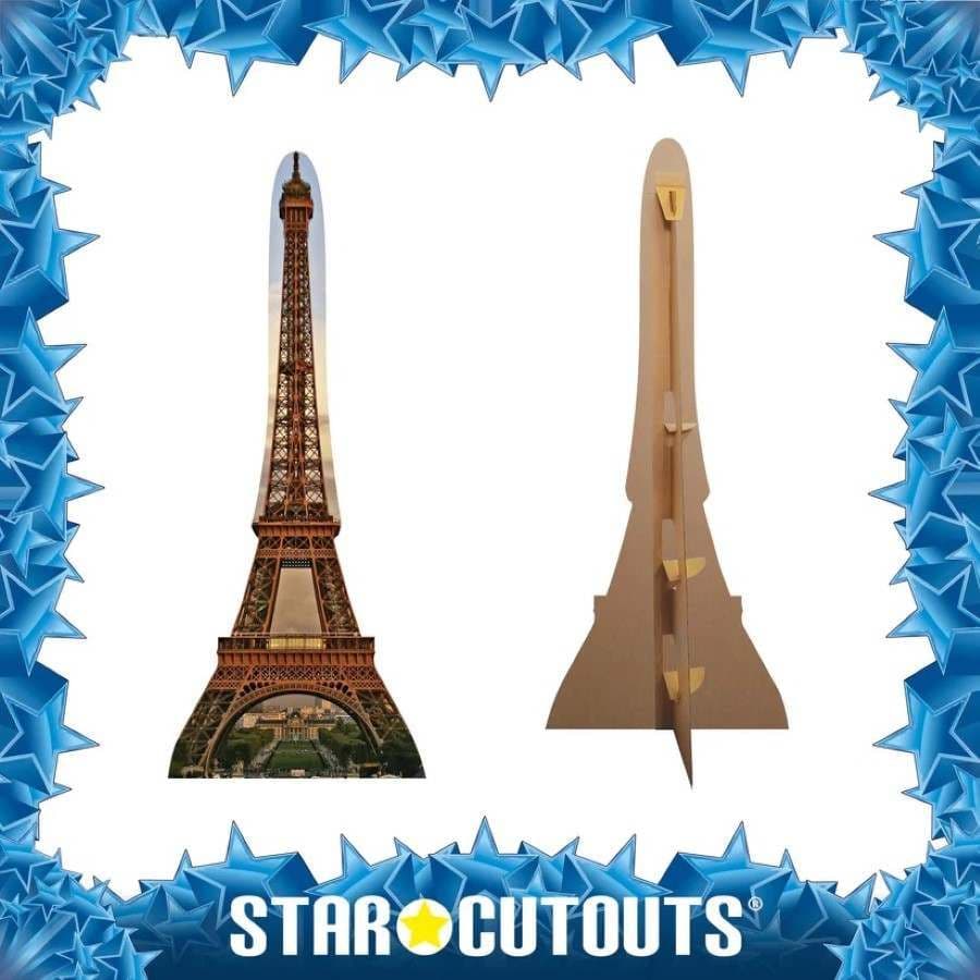 Starstills Huge Eiffel Tower Cardboard Cutout / Standee, Multi-Colour, UK Made