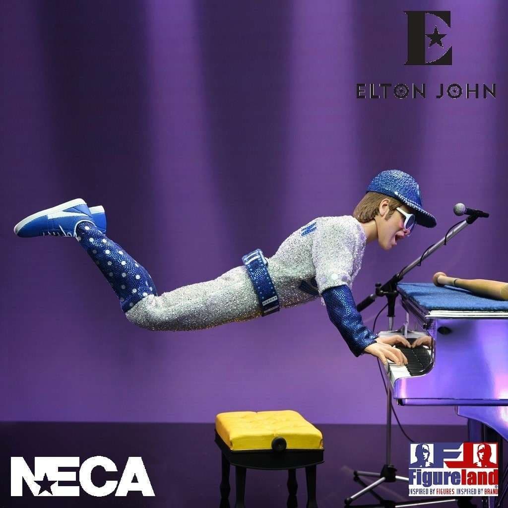 Figurine Elton John NECA Retro – Live In '76 Deluxe Set, Neuve Sous Emballage
