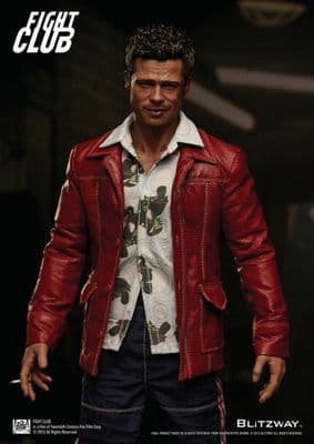 FIGHT CLUB TYLER DURDEN 1:6 SCALE ACTION FIGURE - RED JACKET VERSION FROM BLITZWAY